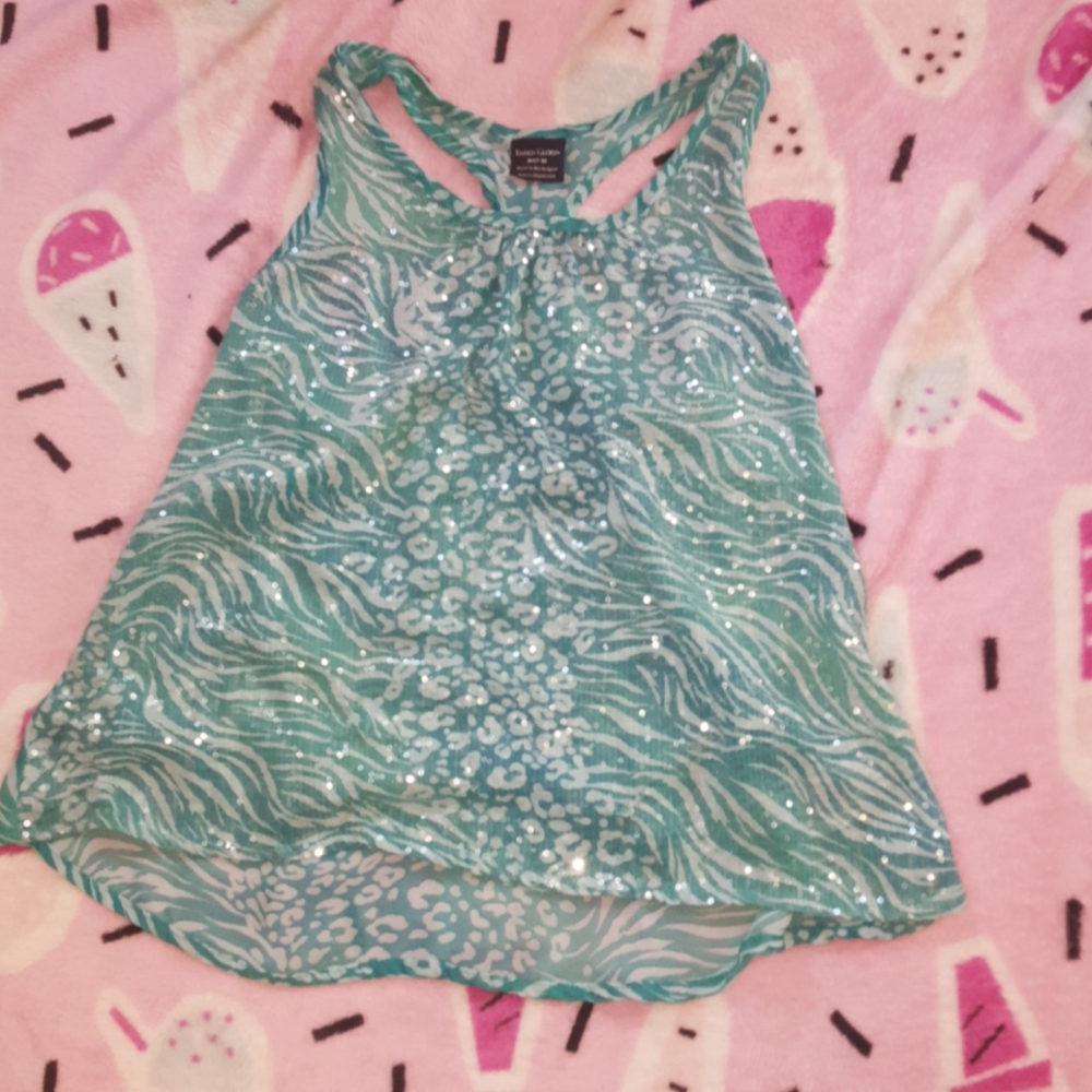 Flowy Sequin Kids Tank Top